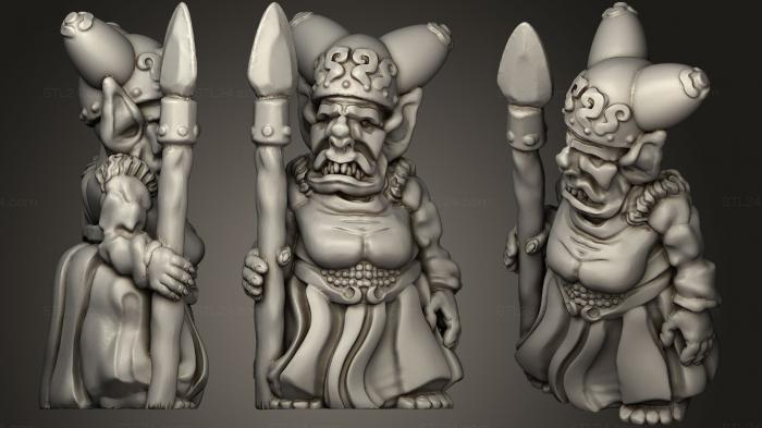 Figurines simple (Goblin Chieftain, STKPR_0542) 3D models for cnc